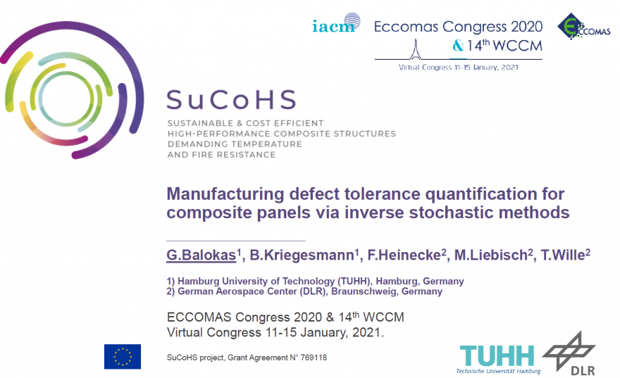 Manufacturing defect tolerance quantification for composite panels via inverse stochastic methods