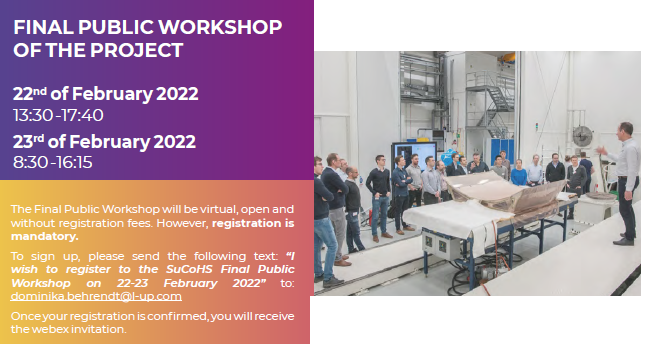 Save the date for the Final Public Workshop of SuCoHS!
